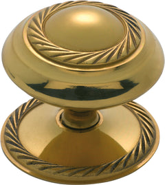 Georgian Cupboard Knob Polished Brass / D50xP38mm