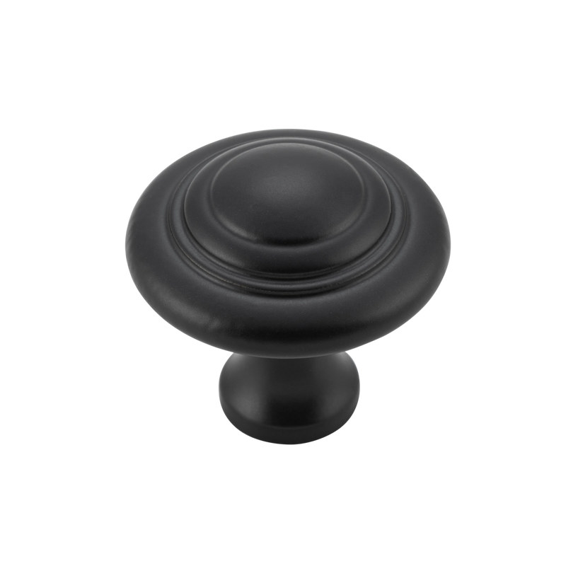 Domed Cupboard Knob Matt Black / D32xP29mm
