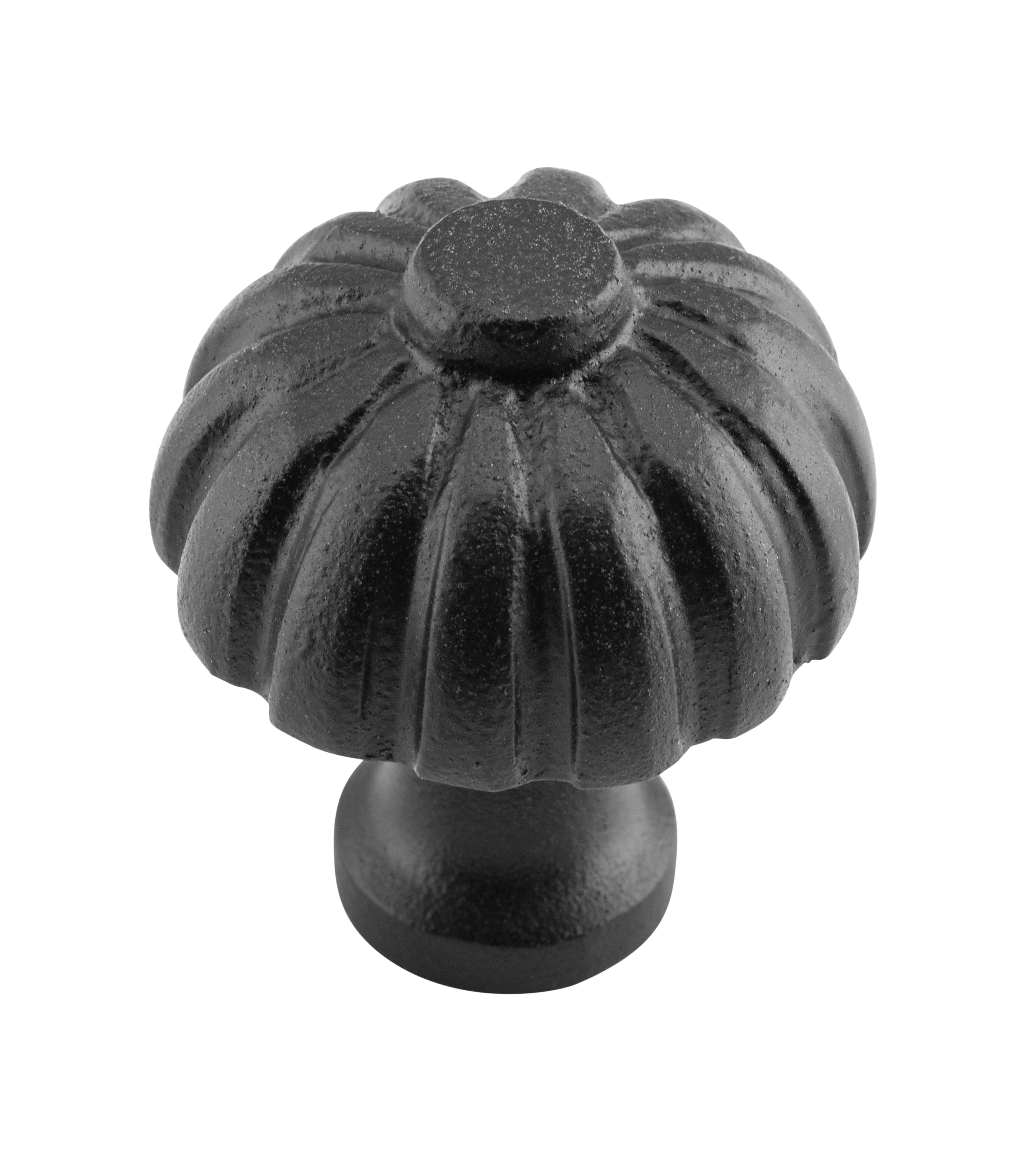 Fluted Cupboard Knob Matt Black / D32xP36mm