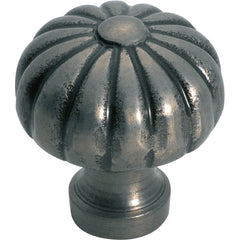 Fluted Cupboard Knob Polished Metal / D32xP36mm