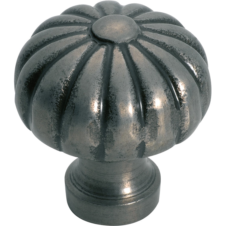 Fluted Cupboard Knob Polished Metal / D32xP36mm