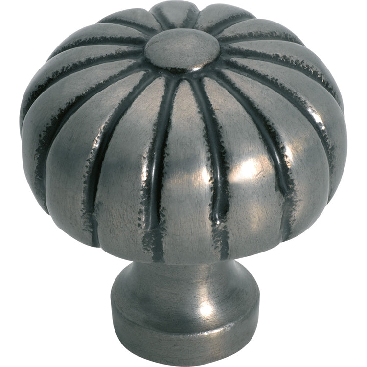 Fluted Cupboard Knob Polished Metal / D38xP42mm
