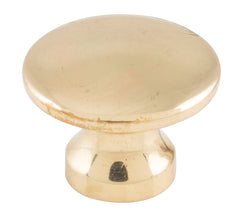 Curved Cupboard Knob Polished Brass / D16xP12mm