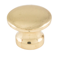 Curved Cupboard Knob Polished Brass / D19xP14mm