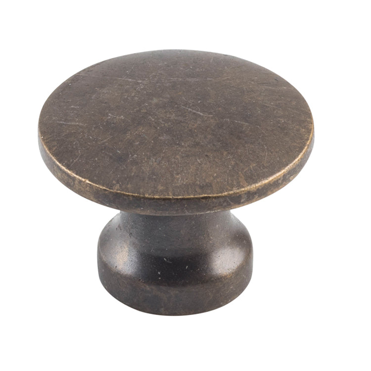 Curved Cupboard Knob Antique Brass / D16xP12mm