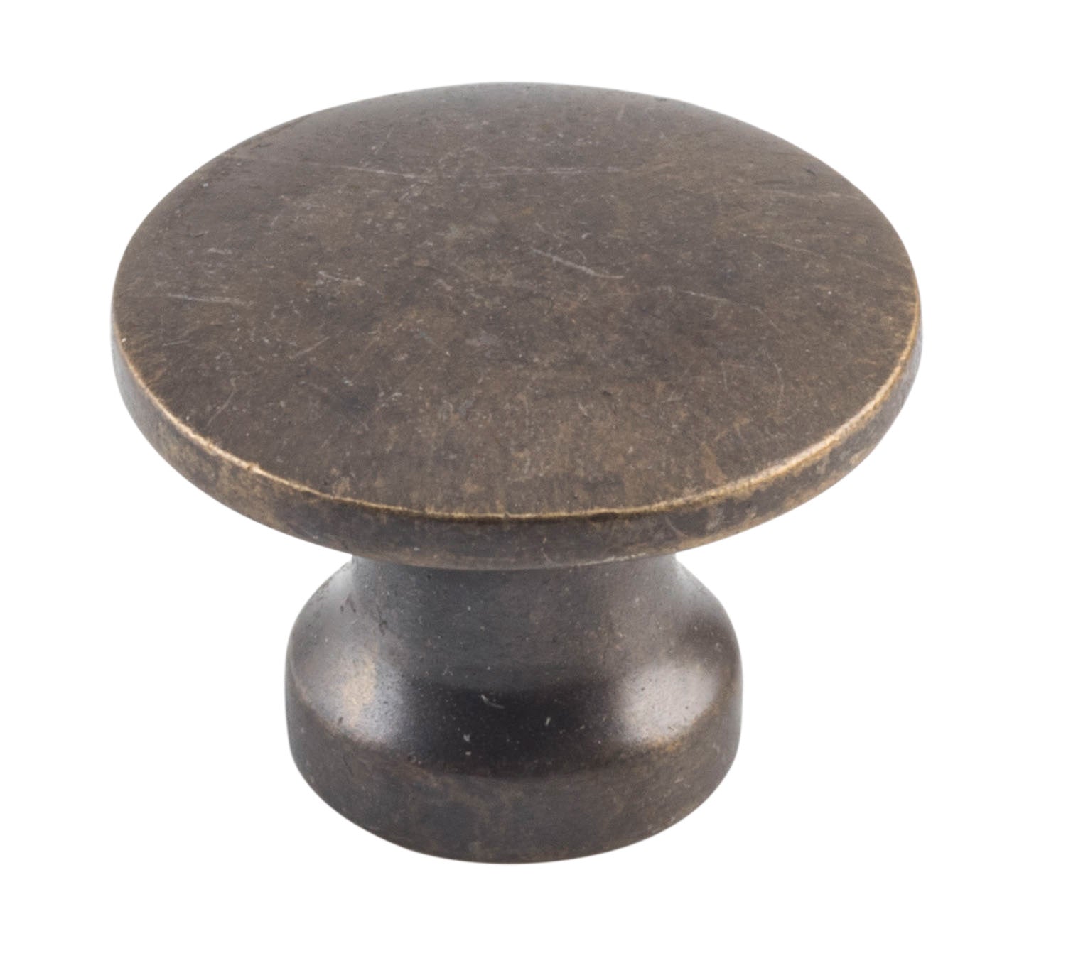 Curved Cupboard Knob Antique Brass / D16xP12mm