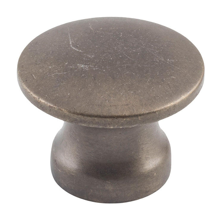 Curved Cupboard Knob Antique Brass / D19xP14mm