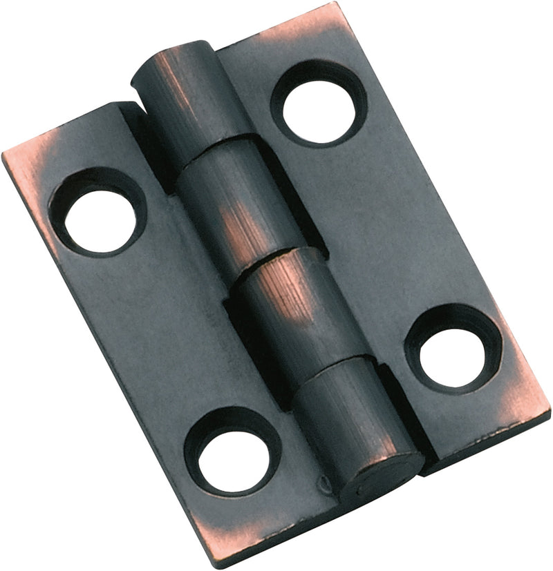 Fixed Pin Cabinet Hinge Antique Copper / H25xW22mm