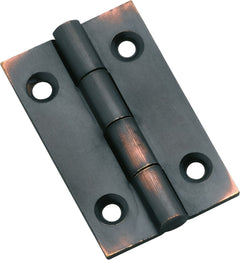 Fixed Pin Cabinet Hinge Antique Copper / H38xW22mm
