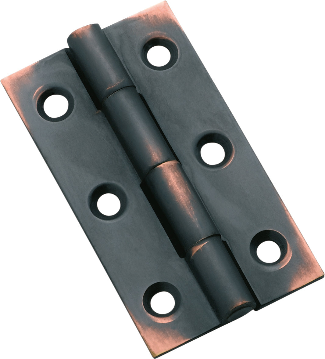 Fixed Pin Cabinet Hinge Antique Copper / H50xW28mm