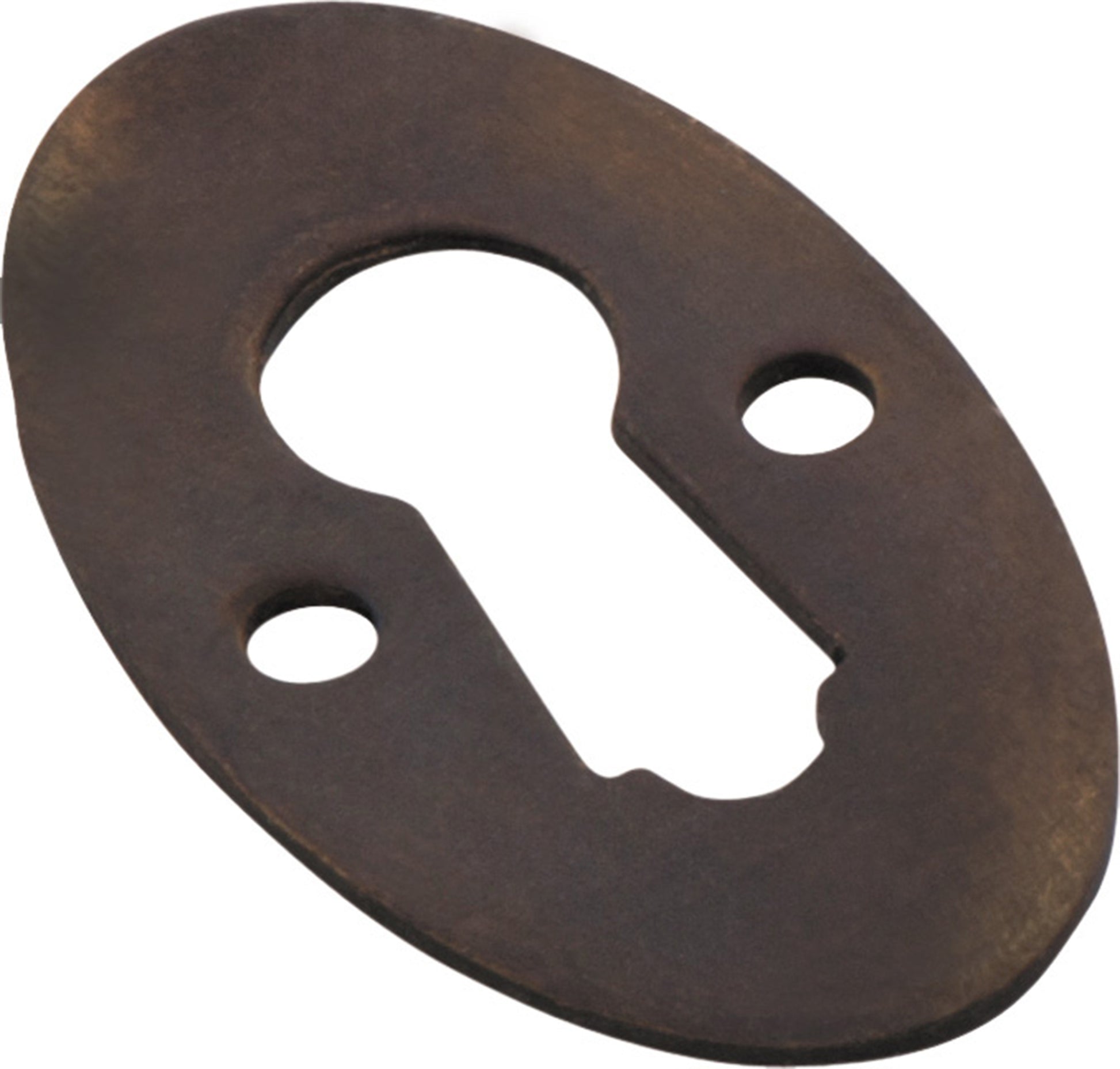 Oval Cupboard Escutcheon Antique Brass