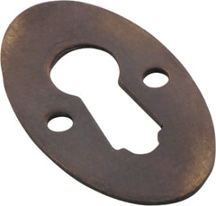 Oval Cupboard Escutcheon Antique Brass