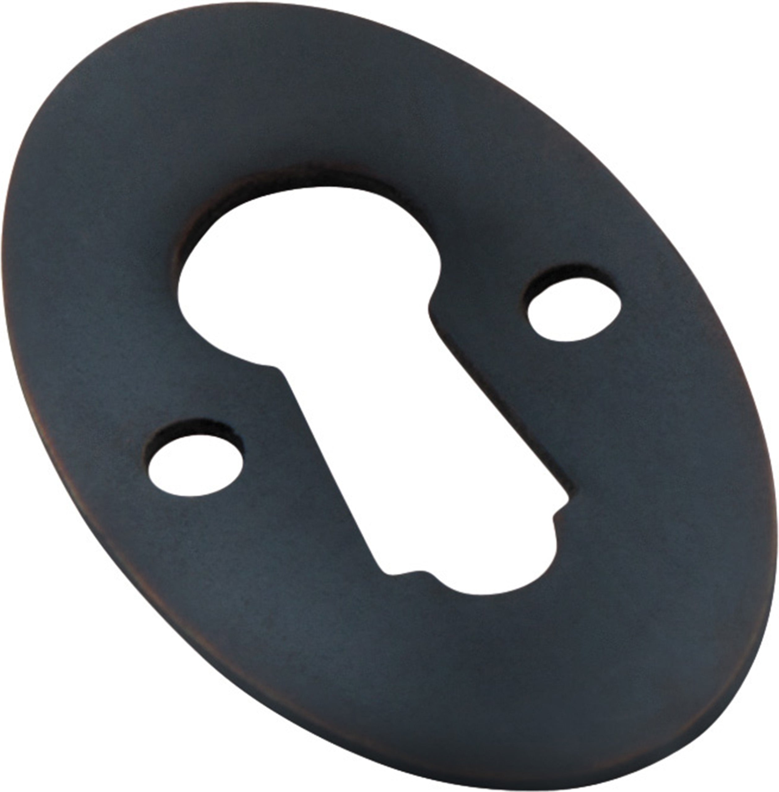 Oval Cupboard Escutcheon Antique Copper