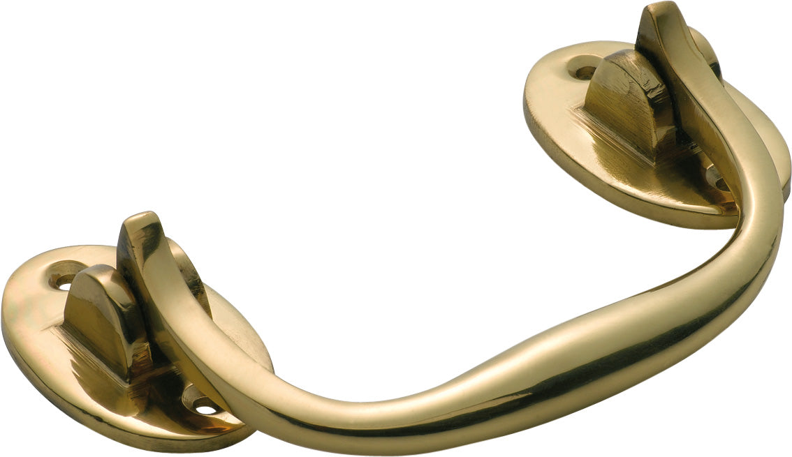 Trunk Handle Polished Brass