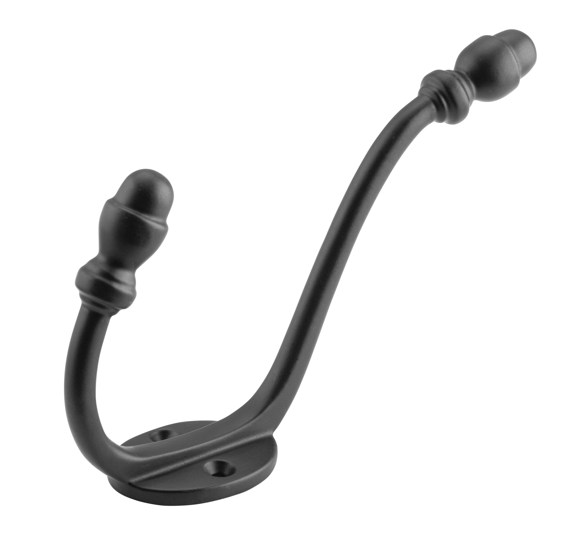 Hat & Coat Hooks-Acorn Matt Black