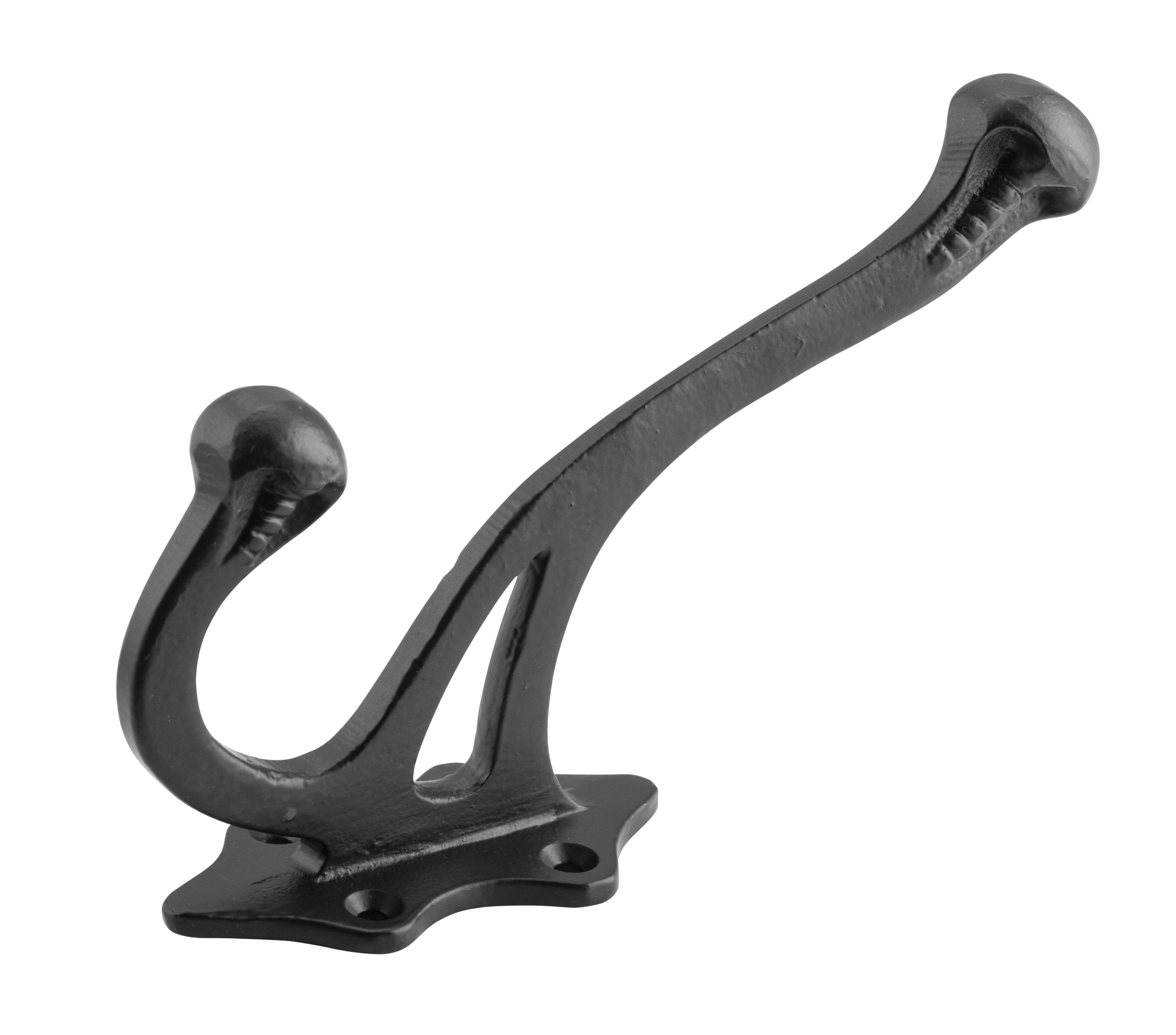 Victorian Hat & Coat Hooks Matt Black