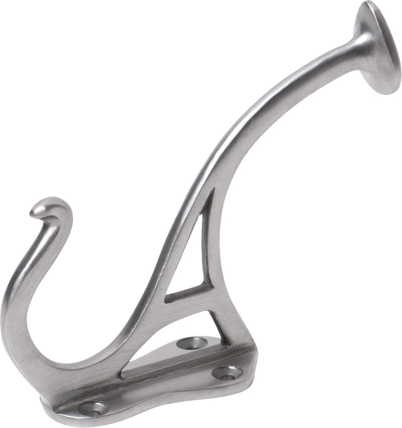 Circular End Hat & Coat Hooks Polished Metal