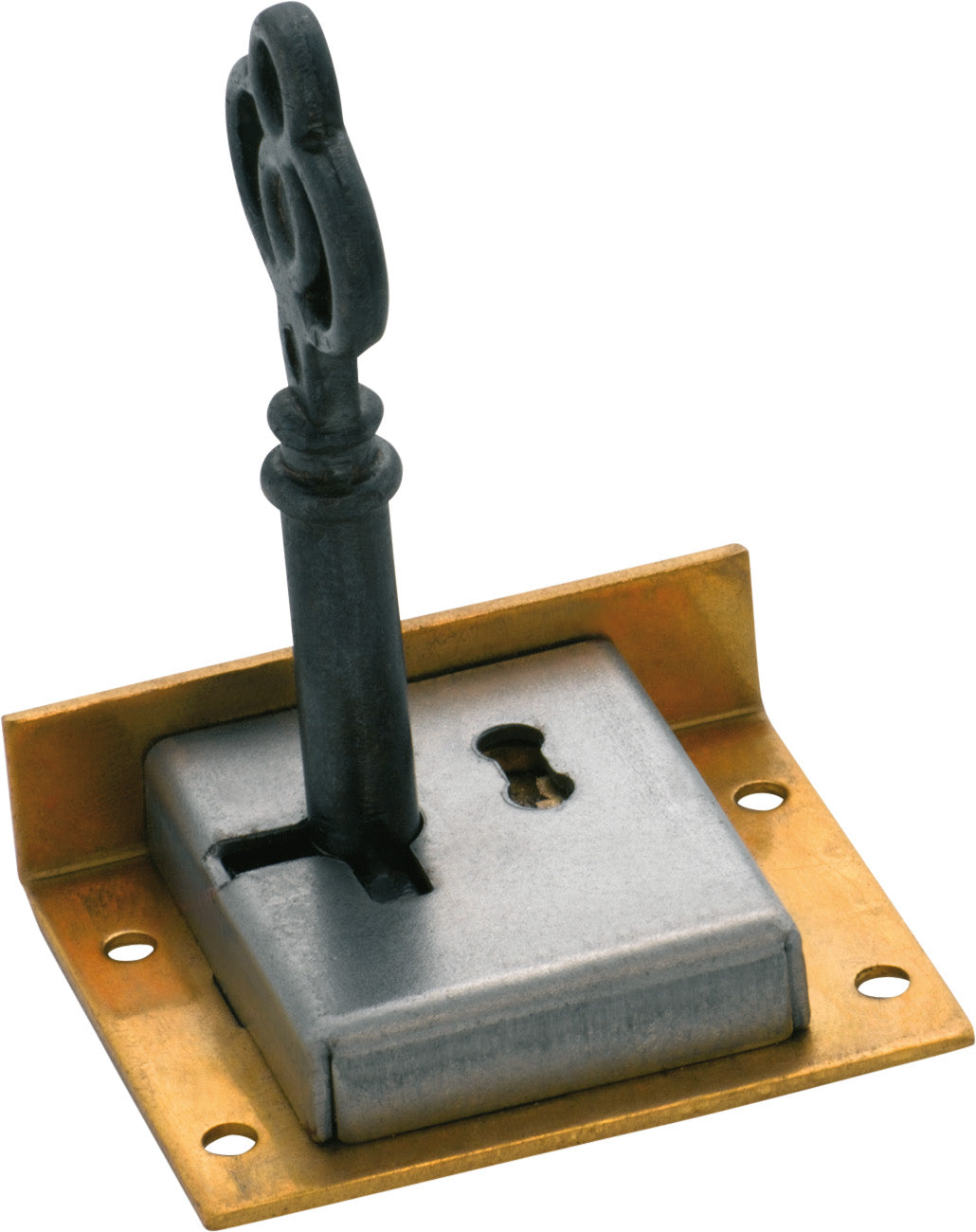 Drawer/Till Lock Brass / H32xW38mm