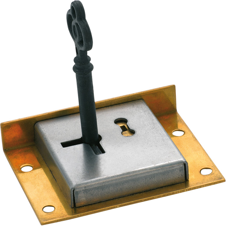 Drawer/Till Lock Brass / H48xW63mm