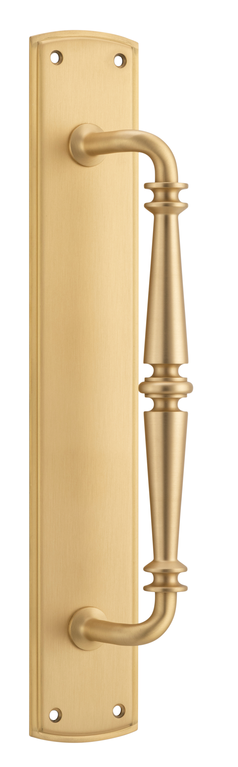 Sarlat Pull Handle on Backplate Satin Brass / Solid Brass