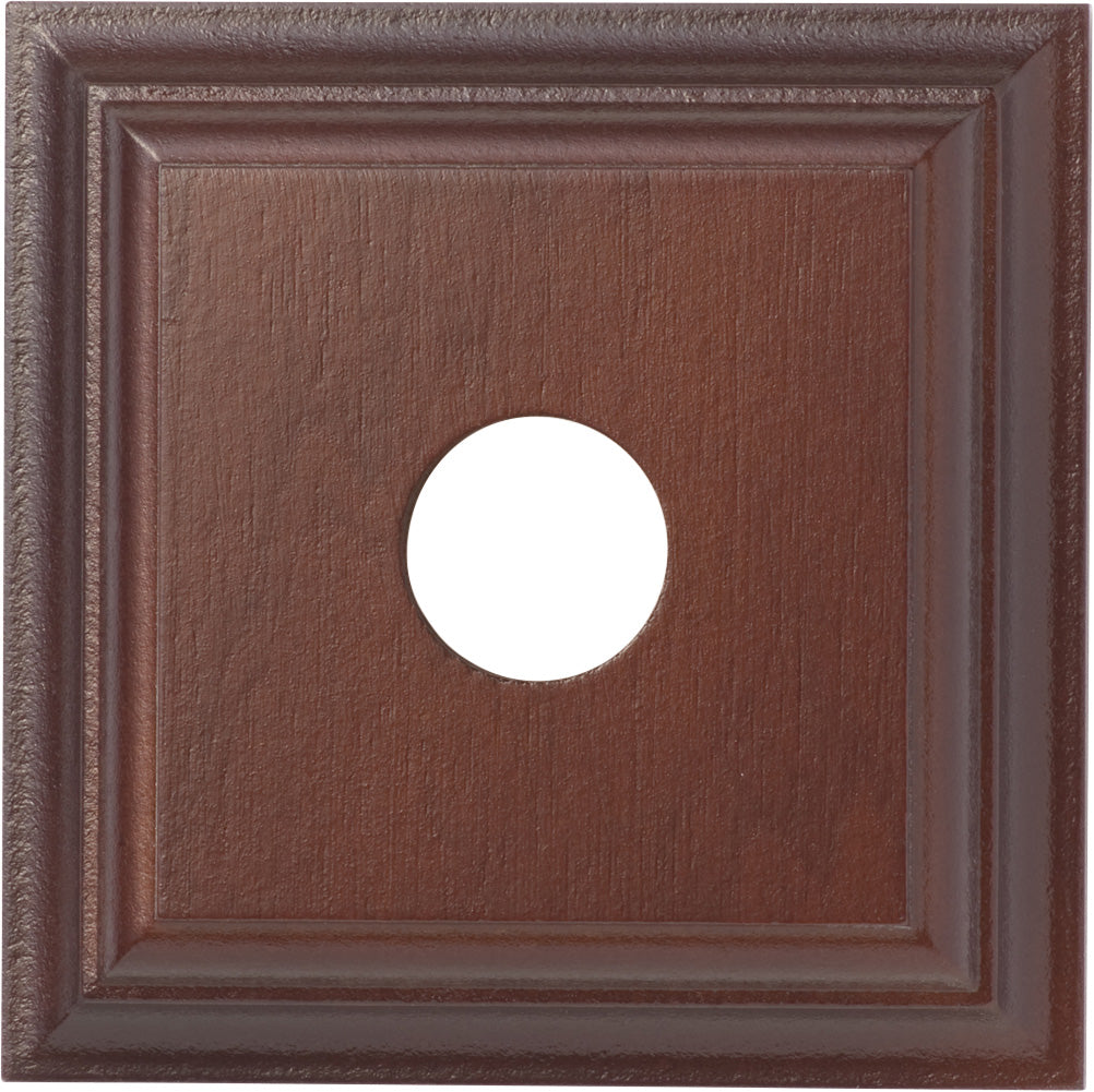 Single Switch & Socket Wood Blocks - Classic Profile Cedar Finish