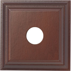 Single Switch & Socket Wood Blocks - Classic Profile Cedar Finish
