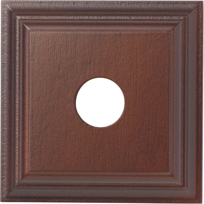 Single Switch & Socket Wood Blocks - Classic Profile Cedar Finish