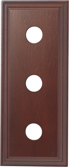Triple Switch & Socket Wood Blocks - Classic Profile Cedar Finish