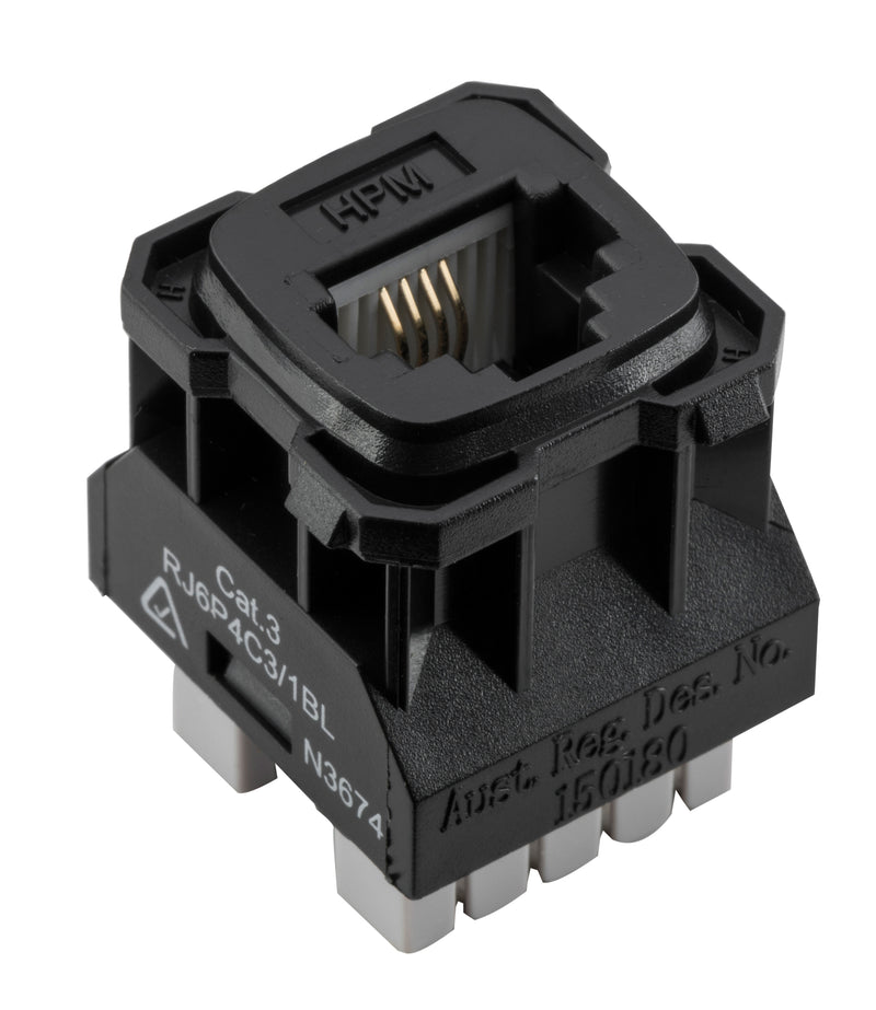 Phone Socket Mechanism Black Black