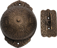 Ornate Turn Bells Antique Brass