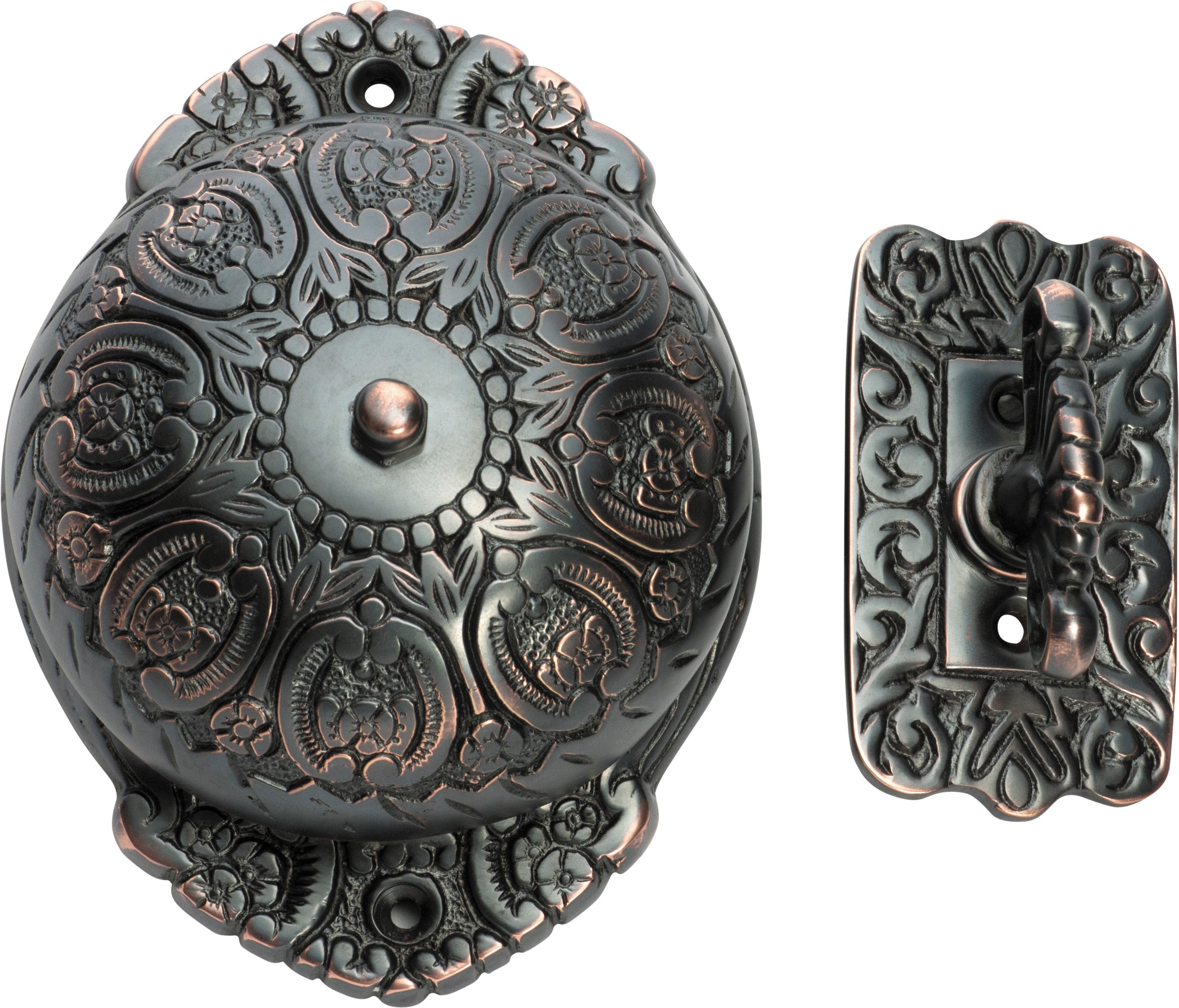 Ornate Turn Bells Antique Copper