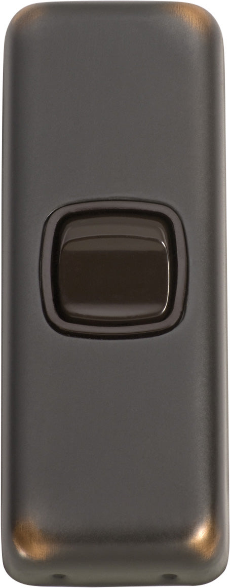 Flat Plate 1 Gang Rocker Switches Antique Copper / W30mm