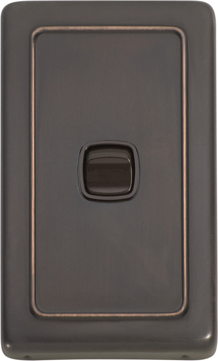 Flat Plate 1 Gang Rocker Switches Antique Copper / W72mm