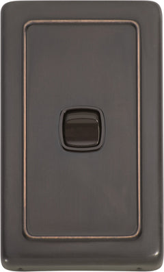 Flat Plate 1 Gang Rocker Switches Antique Copper / W72mm