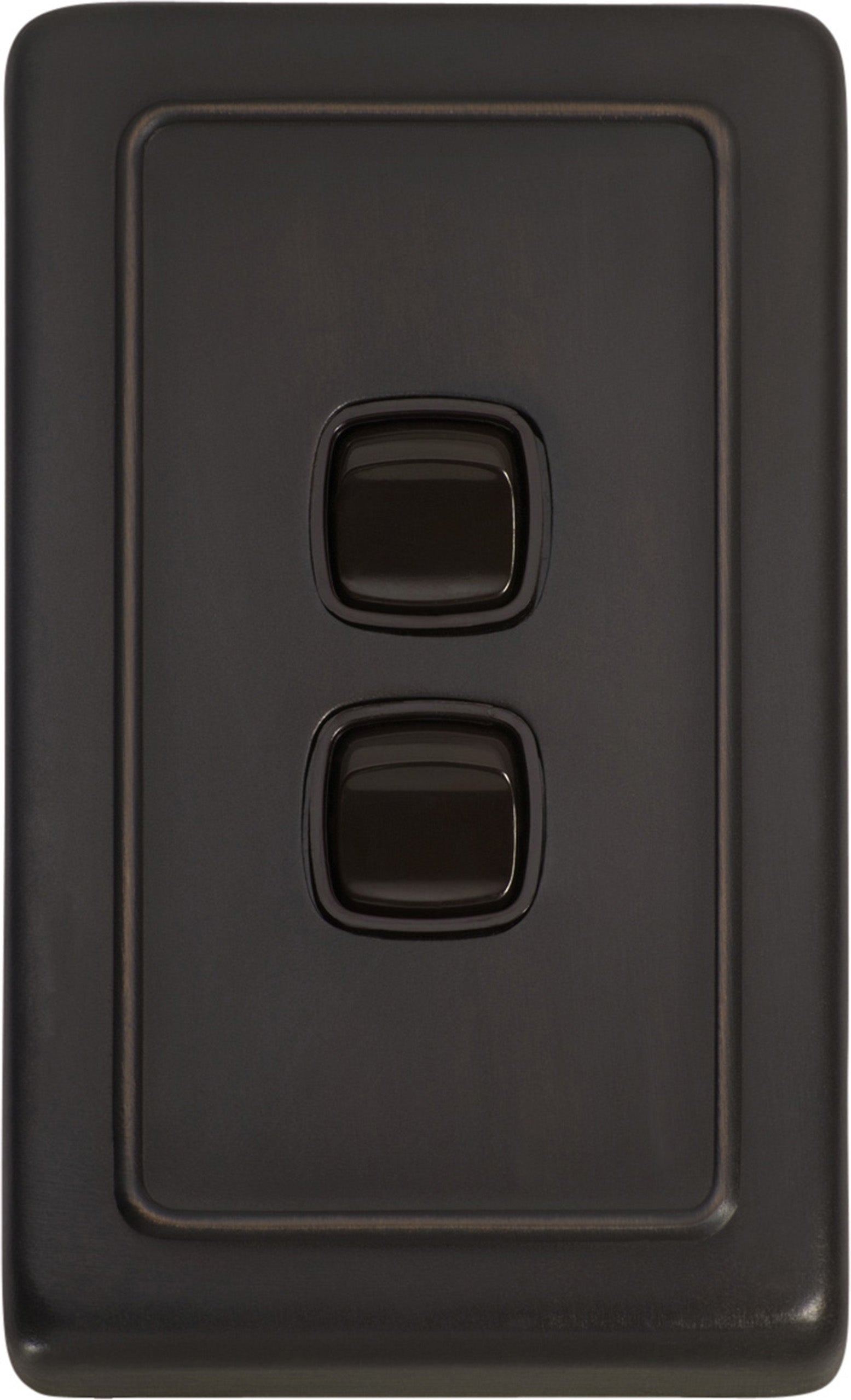 Flat Plate 2 Gang Rocker Switches Antique Copper / W72mm