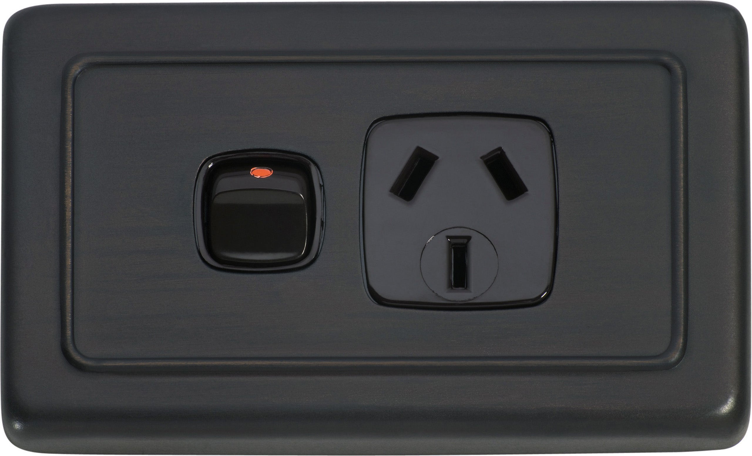 Flat Plate 1 Gang Rocker Switches with Socket