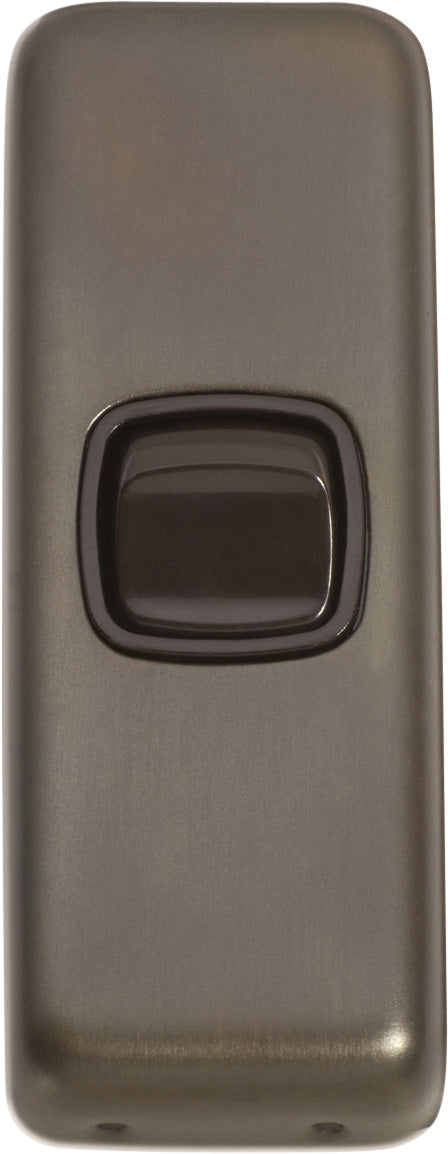 Flat Plate 1 Gang Rocker Switches Antique Brass / W30mm