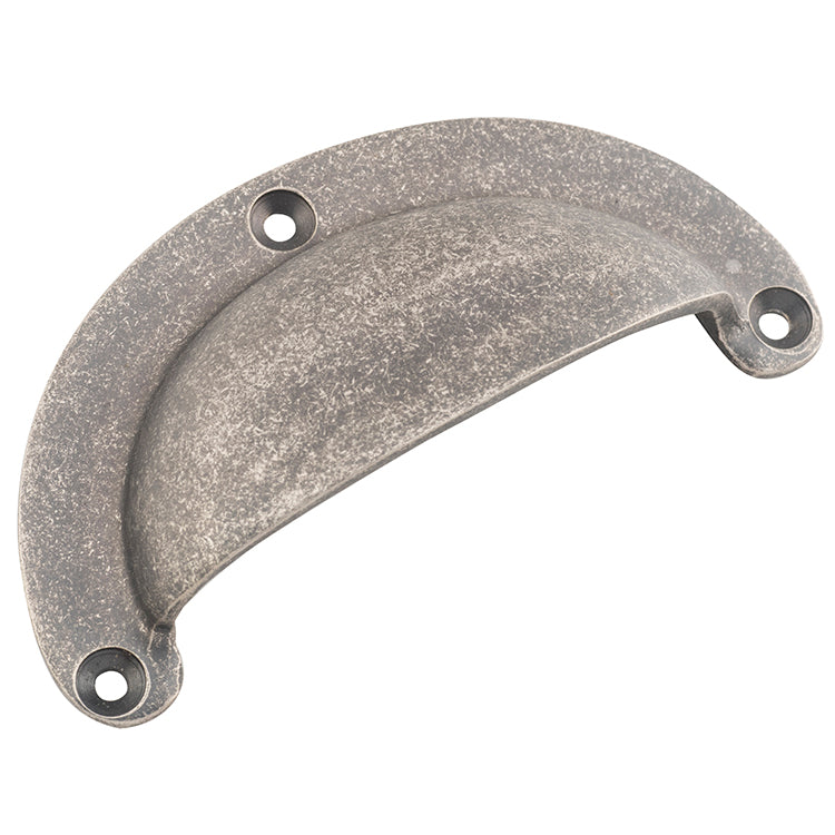 Classic Drawer Pull Rumbled Nickel / Large