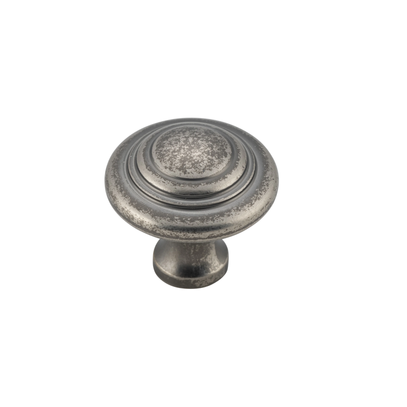 Domed Cupboard Knob Rumbled Nickel / D25xP24mm