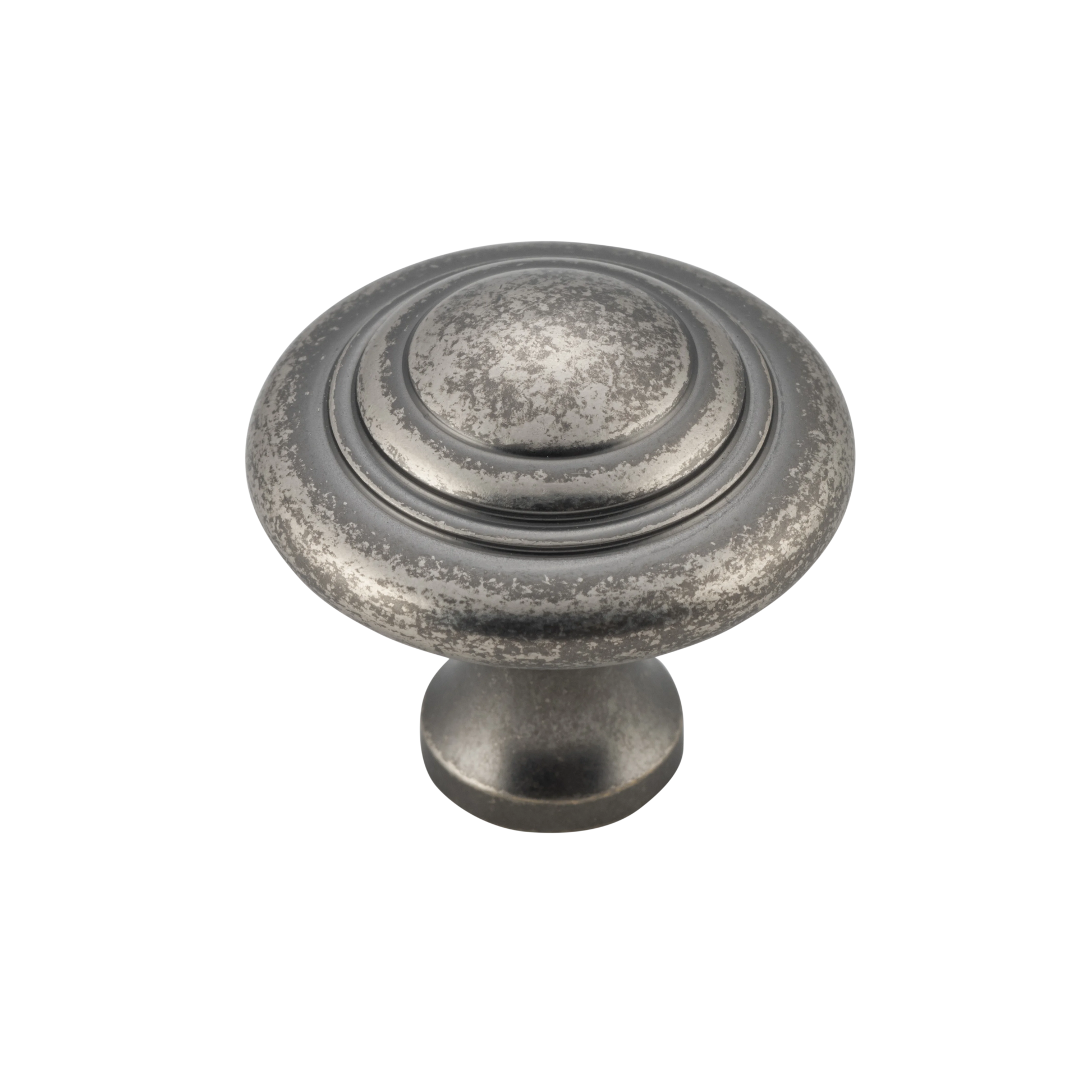 Domed Cupboard Knob Rumbled Nickel / D32xP29mm