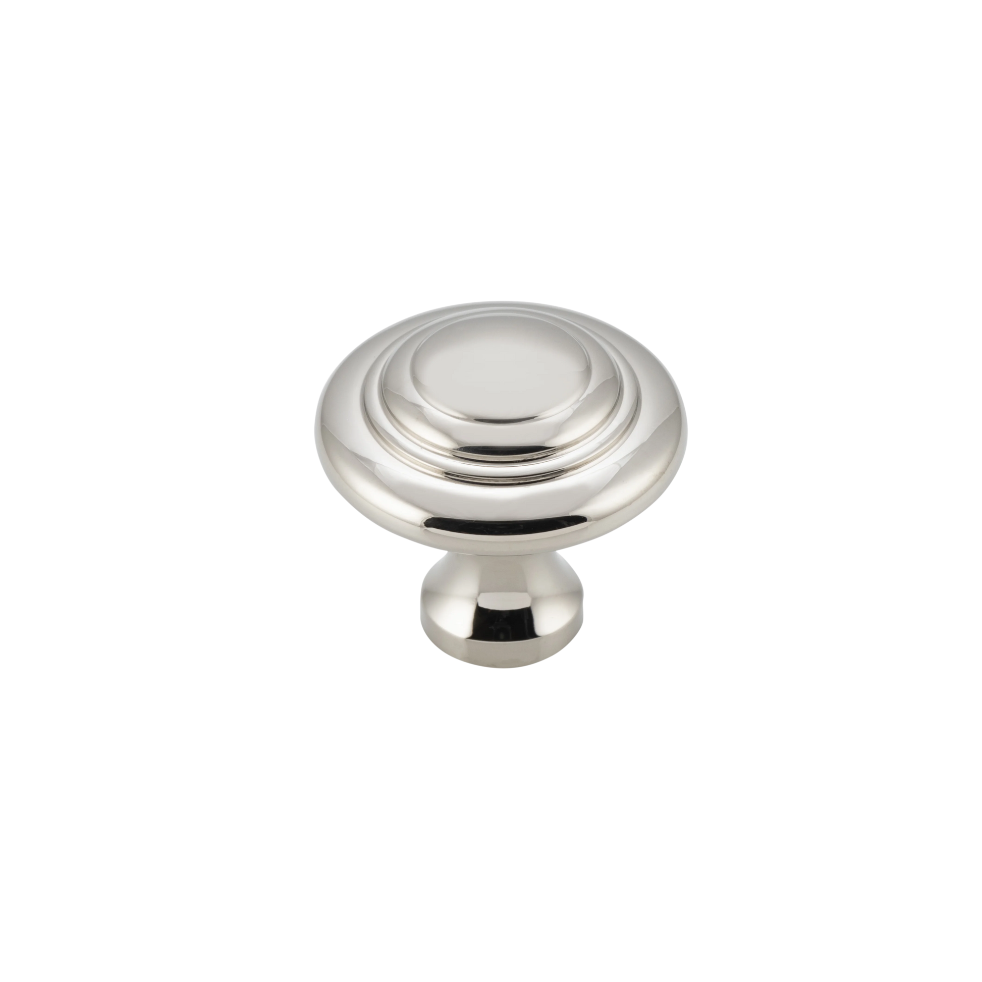 Domed Cupboard Knob Polished Nickel / D25xP24mm