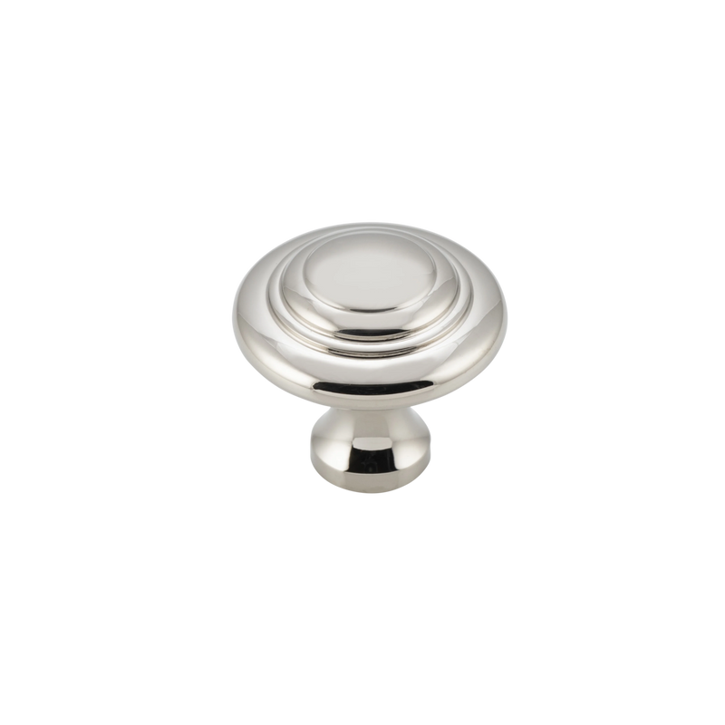 Domed Cupboard Knob Polished Nickel / D25xP24mm