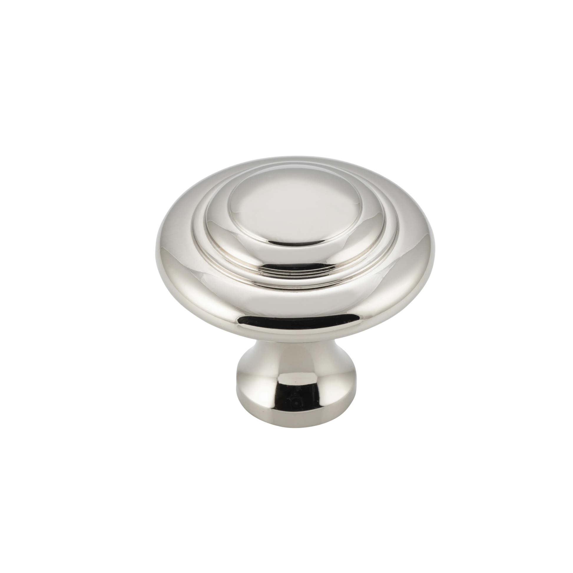 Domed Cupboard Knob Polished Nickel / D32xP29mm