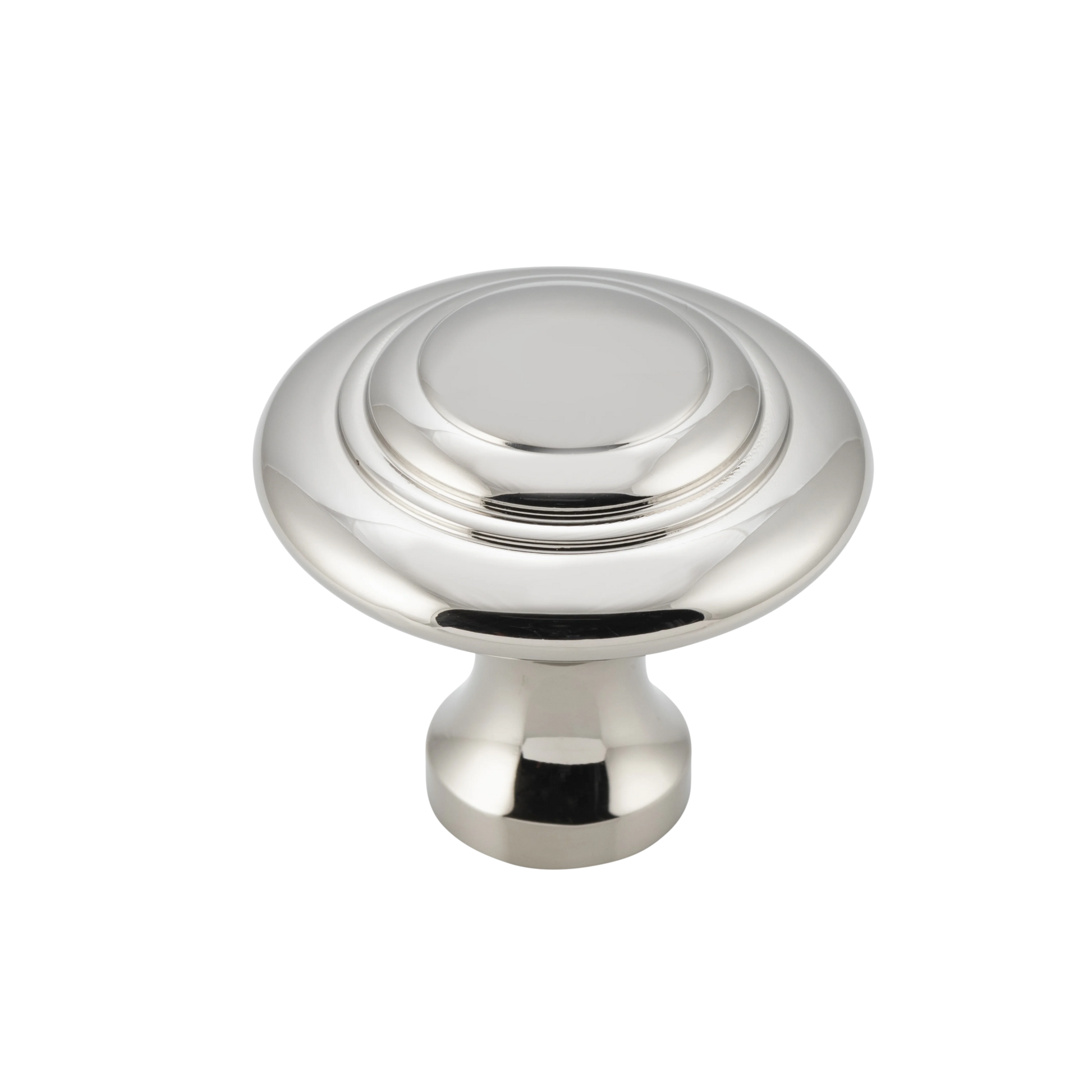 Domed Cupboard Knob Polished Nickel / D38xP35mm