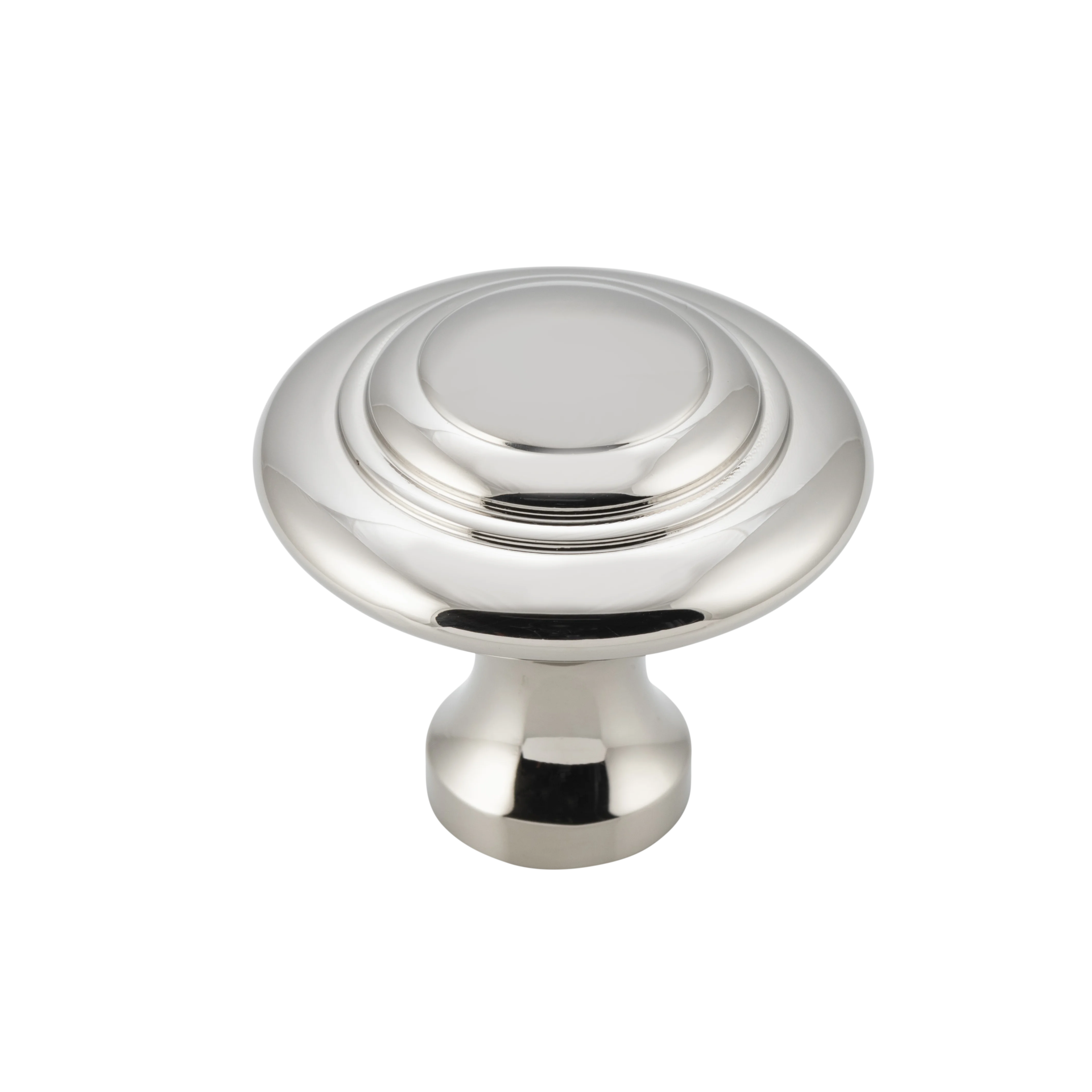 Domed Cupboard Knob Polished Nickel / D38xP35mm