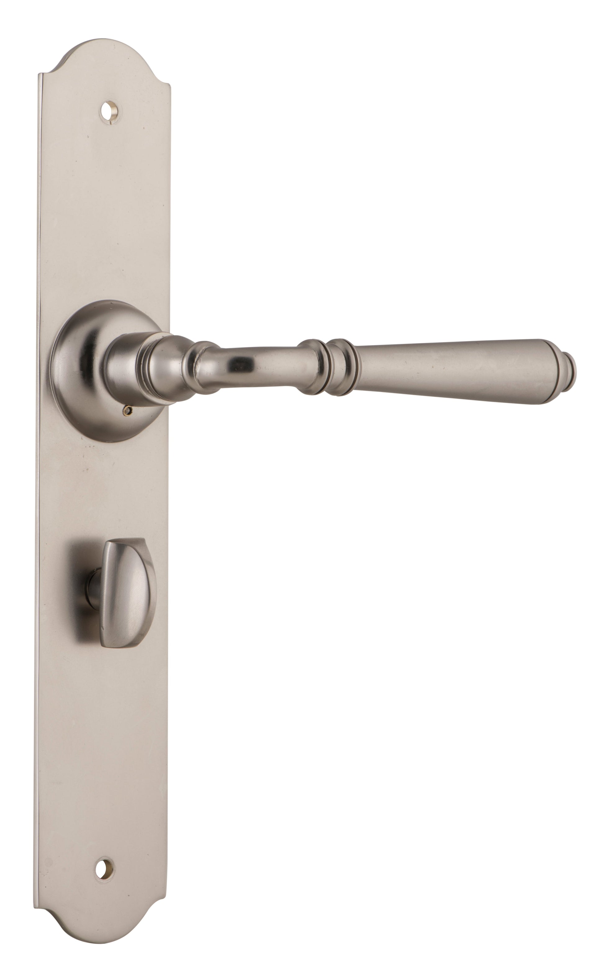 Reims Lever - Long Backplate Satin Nickel / Privacy | Privacy