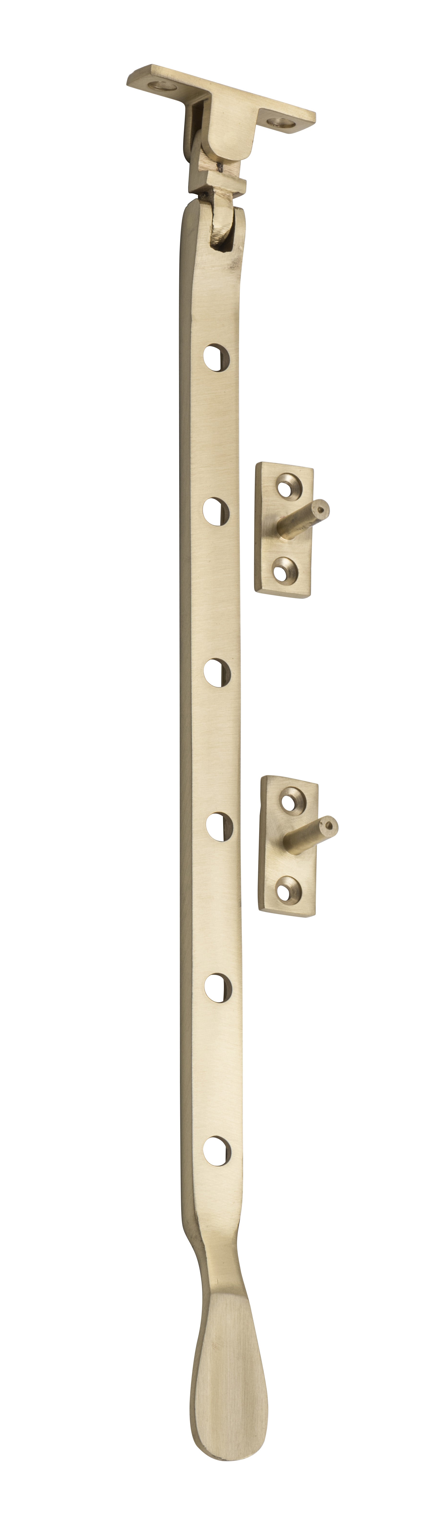 Base Fix Casement Stay Satin Brass / L300mm
