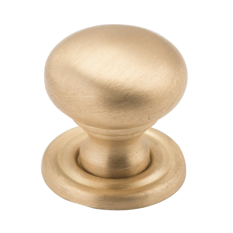 Classic Cupboard Knob Satin Brass / D19xP19mm