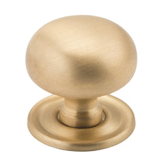 Classic Cupboard Knob Satin Brass / D32xP28mm