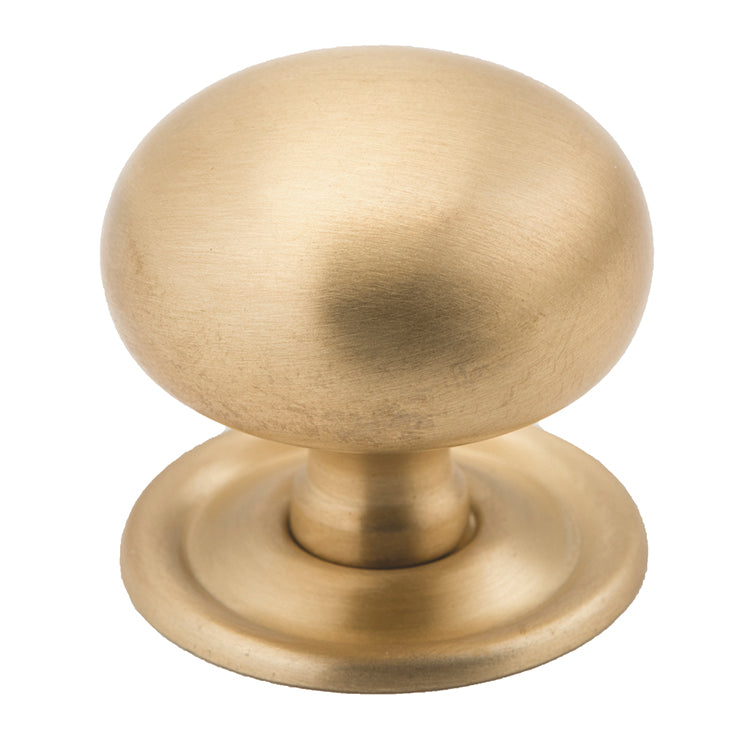 Classic Cupboard Knob Satin Brass / D38xP35mm